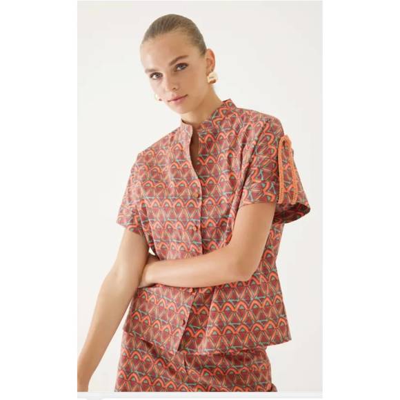 NEW EXQUISE alice top in multi - Picture 3 of 3